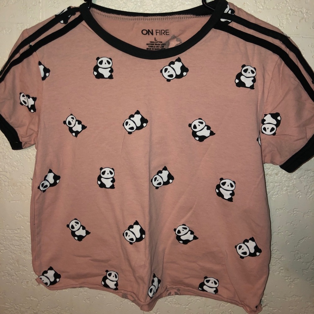 Cropped panda shirt